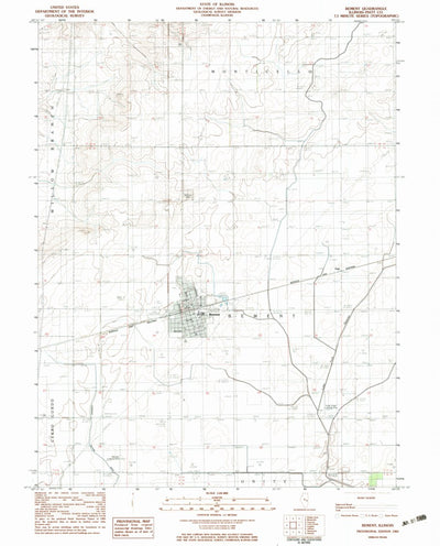 United States Geological Survey Bement, IL (1983, 24000-Scale) digital map