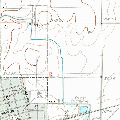 United States Geological Survey Bement, IL (1983, 24000-Scale) digital map