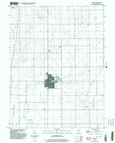 United States Geological Survey Bement, IL (1998, 24000-Scale) digital map
