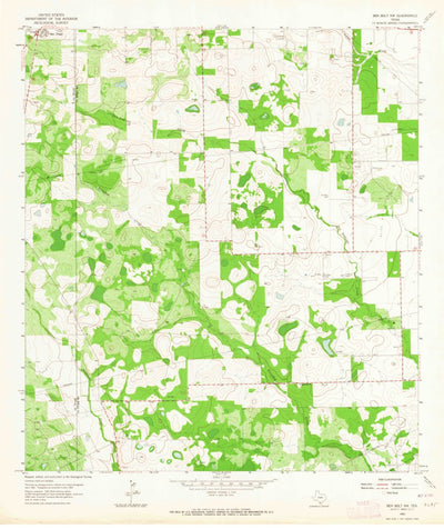 United States Geological Survey Ben Bolt NW, TX (1963, 24000-Scale) digital map