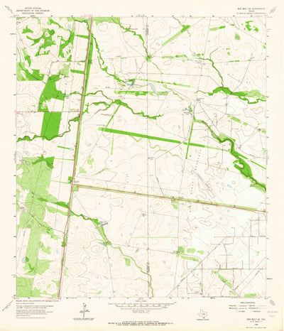 United States Geological Survey Ben Bolt SE, TX (1963, 24000-Scale) digital map