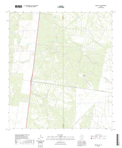 United States Geological Survey Ben Bolt SE, TX (2022, 24000-Scale) digital map