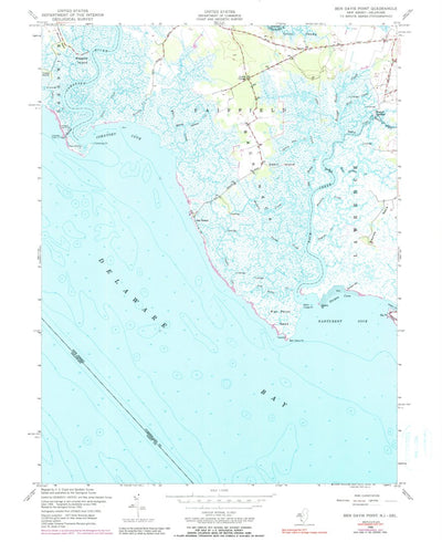 United States Geological Survey Ben Davis Point, NJ-DE (1956, 24000-Scale) digital map