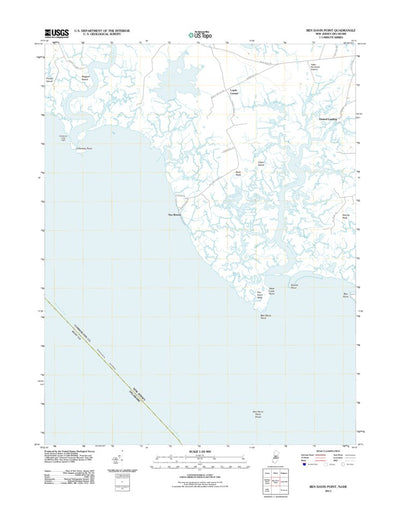United States Geological Survey Ben Davis Point, NJ-DE (2011, 24000-Scale) digital map