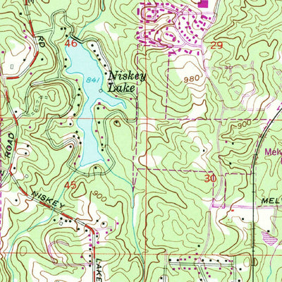 United States Geological Survey Ben Hill, GA (1954, 24000-Scale) digital map
