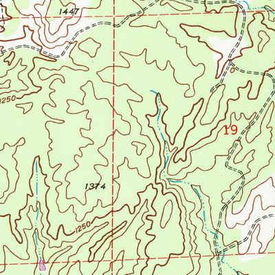 United States Geological Survey Ben Hur, CA (1947, 24000-Scale) digital map