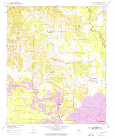 United States Geological Survey Ben Lomond, AR (1950, 24000-Scale) digital map