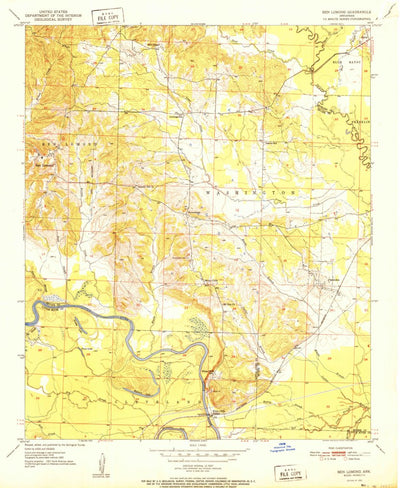 United States Geological Survey Ben Lomond, AR (1951, 24000-Scale) digital map