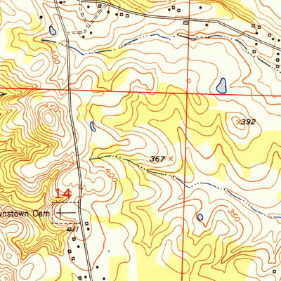 United States Geological Survey Ben Lomond, AR (1951, 24000-Scale) digital map
