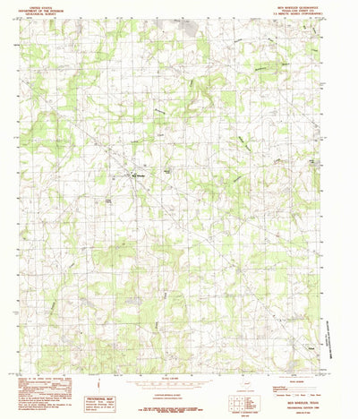 United States Geological Survey Ben Wheeler, TX (1984, 24000-Scale) digital map
