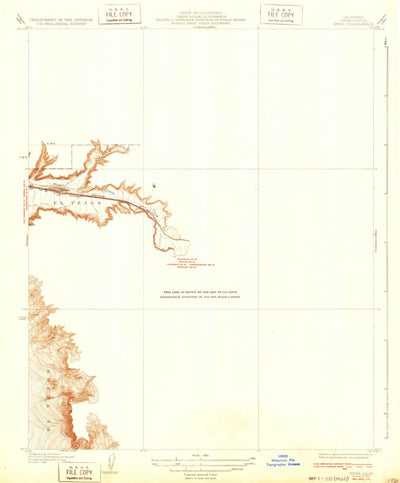 United States Geological Survey Bena, CA (1932, 31680-Scale) digital map
