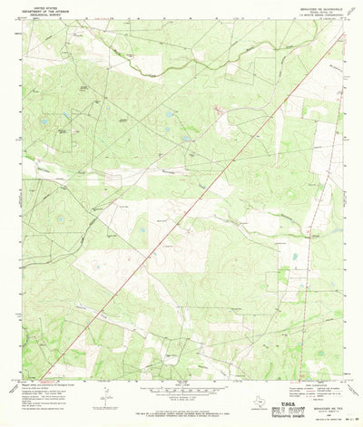 United States Geological Survey Benavides NE, TX (1968, 24000-Scale) digital map
