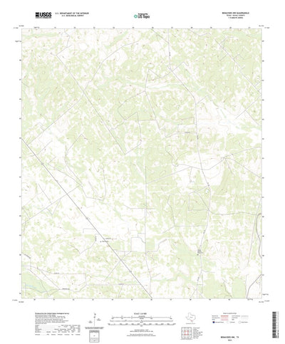 United States Geological Survey Benavides NW, TX (2022, 24000-Scale) digital map