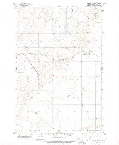 United States Geological Survey Benchland, MT (1978, 24000-Scale) digital map