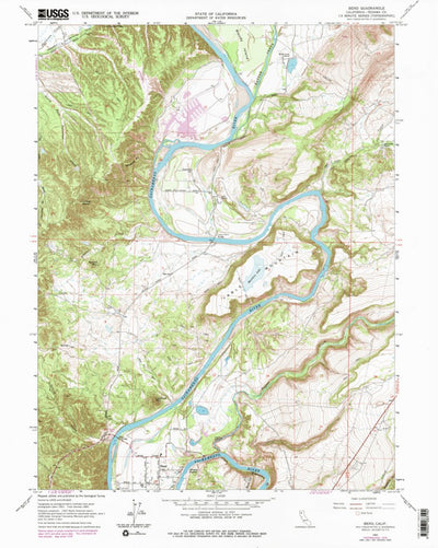 United States Geological Survey Bend, CA (1965, 24000-Scale) digital map