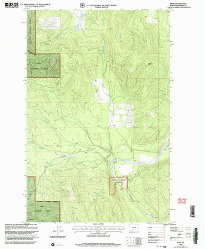 United States Geological Survey Bend, MT (1999, 24000-Scale) digital map