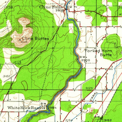 United States Geological Survey Bend, OR (1926, 125000-Scale) digital map