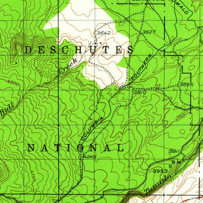 United States Geological Survey Bend, OR (1926, 125000-Scale) digital map