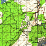 United States Geological Survey Bend, OR (1929, 125000-Scale) digital map