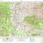 United States Geological Survey Bend, OR (1955, 250000-Scale) digital map