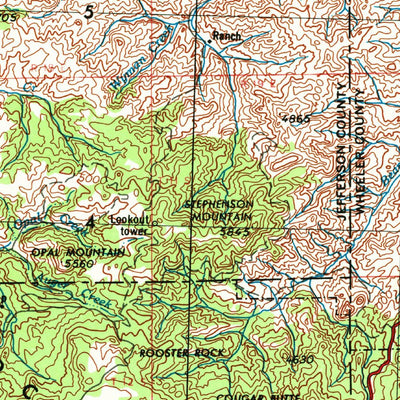 United States Geological Survey Bend, OR (1955, 250000-Scale) digital map
