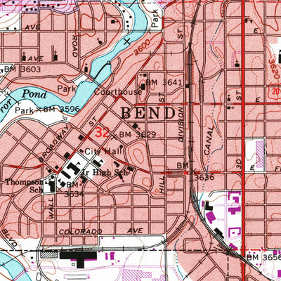 United States Geological Survey Bend, OR (1962, 24000-Scale) digital map