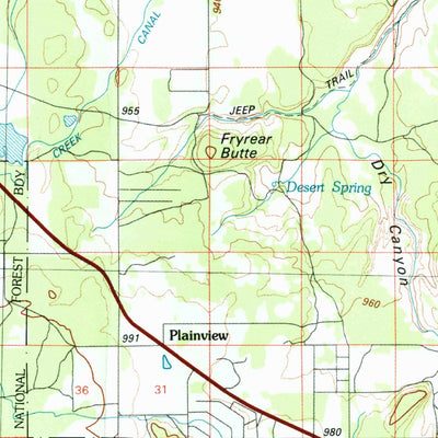 United States Geological Survey Bend, OR (1980, 100000-Scale) digital map