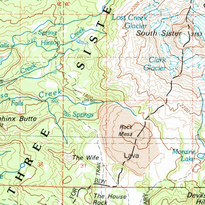 United States Geological Survey Bend, OR (1980, 100000-Scale) digital map