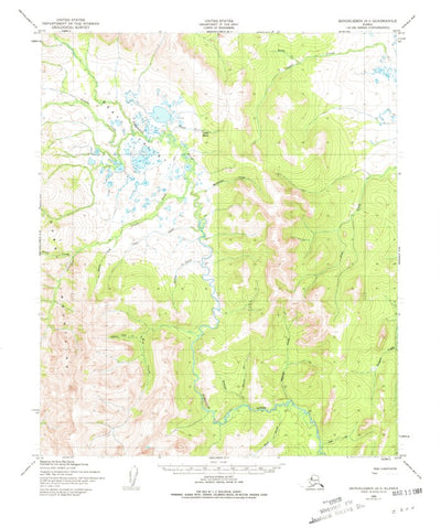 United States Geological Survey Bendeleben A-1, AK (1950, 63360-Scale) digital map