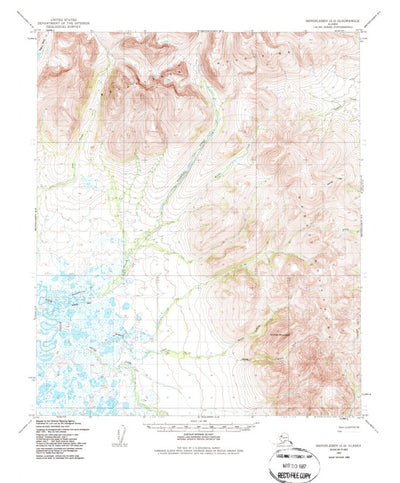 United States Geological Survey Bendeleben A-2, AK (1950, 63360-Scale) digital map