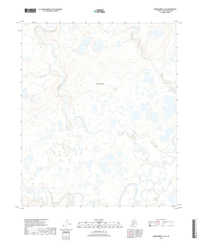 United States Geological Survey Bendeleben A-3 SE, AK (2017, 25000-Scale) digital map