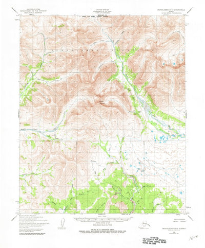 United States Geological Survey Bendeleben A-4, AK (1950, 63360-Scale) digital map