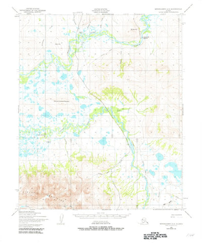 United States Geological Survey Bendeleben A-6, AK (1950, 63360-Scale) digital map