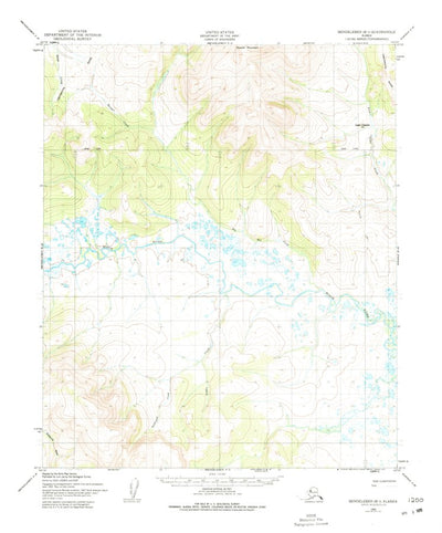 United States Geological Survey Bendeleben B-1, AK (1950, 63360-Scale) digital map