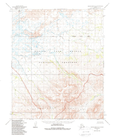 United States Geological Survey Bendeleben B-4, AK (1950, 63360-Scale) digital map