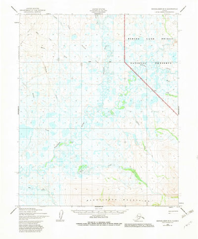 United States Geological Survey Bendeleben B-5, AK (1950, 63360-Scale) digital map
