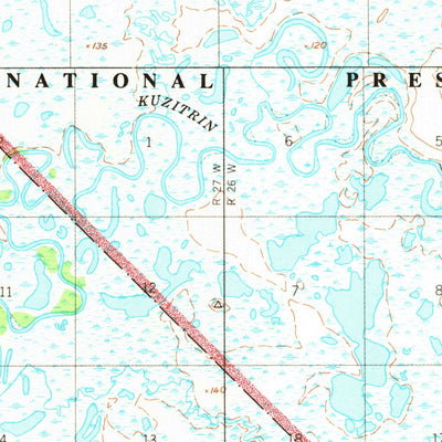 United States Geological Survey Bendeleben B-5, AK (1950, 63360-Scale) digital map
