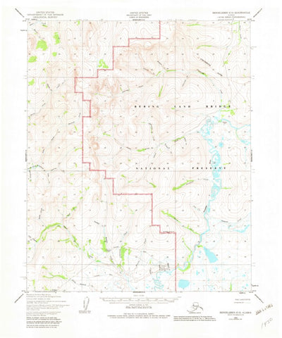 United States Geological Survey Bendeleben C-5, AK (1950, 63360-Scale) digital map