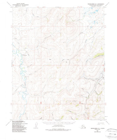 United States Geological Survey Bendeleben D-1, AK (1950, 63360-Scale) digital map