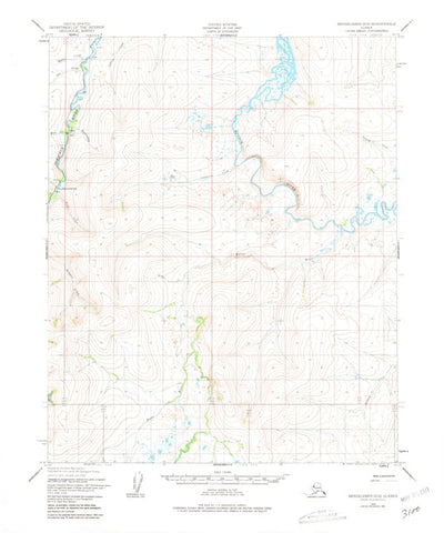 United States Geological Survey Bendeleben D-2, AK (1950, 63360-Scale) digital map