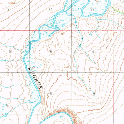 United States Geological Survey Bendeleben D-2, AK (1950, 63360-Scale) digital map