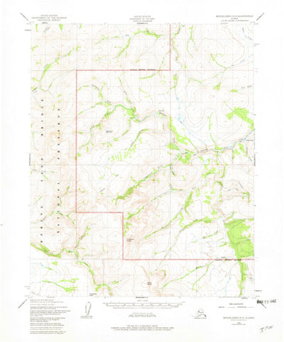 United States Geological Survey Bendeleben D-3, AK (1950, 63360-Scale) digital map