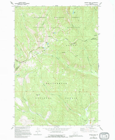 United States Geological Survey Bender Point, MT (1974, 24000-Scale) digital map