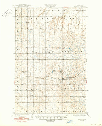 United States Geological Survey Benedict, ND (1929, 62500-Scale) digital map