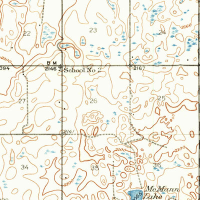United States Geological Survey Benedict, ND (1929, 62500-Scale) digital map