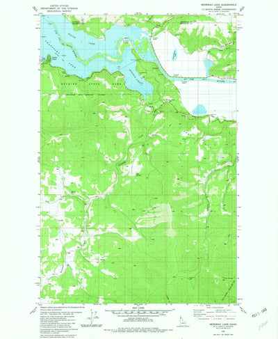 United States Geological Survey Benewah Lake, ID (1981, 24000-Scale) digital map