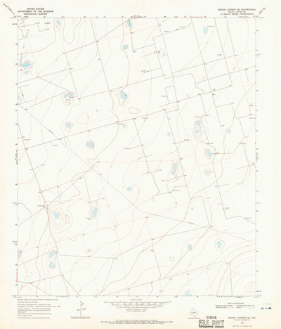 United States Geological Survey Benge Corner SE, TX (1968, 24000-Scale) digital map