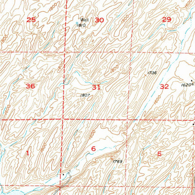 United States Geological Survey Benge, WA (1950, 62500-Scale) digital map