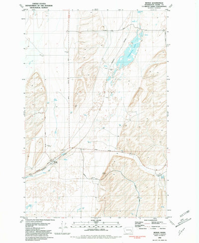 United States Geological Survey Benge, WA (1981, 24000-Scale) digital map