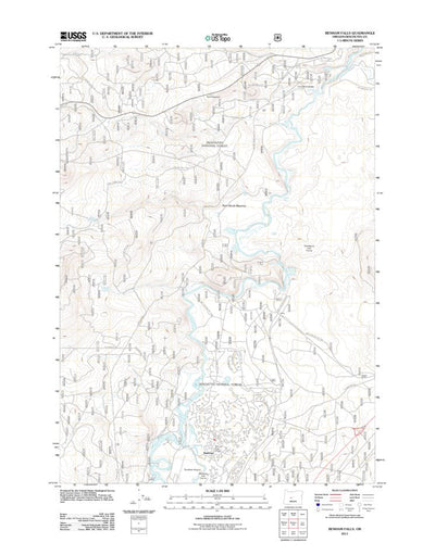 United States Geological Survey Benham Falls, OR (2011, 24000-Scale) digital map